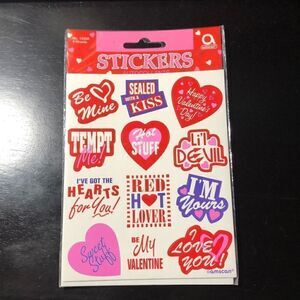 Amscan Valentines Stickers 4 Sheets New No. 15356
